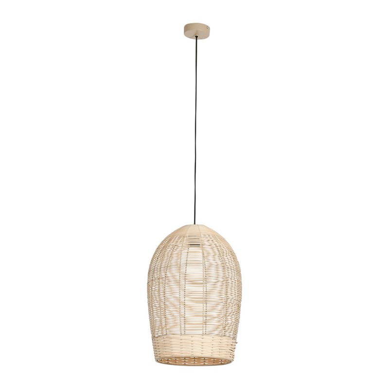 SUSPENSION BOHEME NATUREL D34XH50CM ROTIN+FER