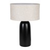 LAMPE VITA NOIR+BEIGE 40X30XH60CM TERRE CUITE