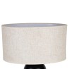 LAMPE VITA NOIR+BEIGE 40X30XH60CM TERRE CUITE