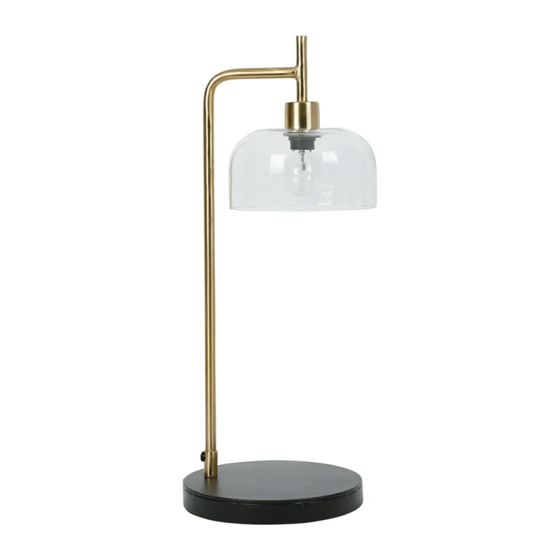 LAMPE COURBA DORE+NOIR D20 X H52.5CM