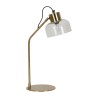 LAMPE COURBA DORE 30X19XH54CM