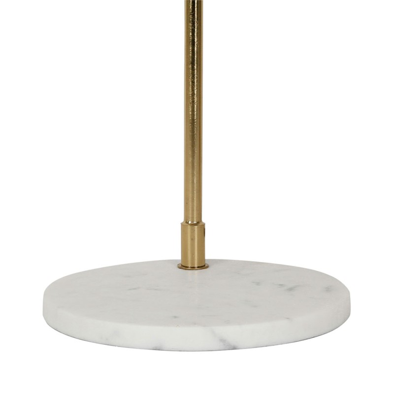 LAMPE COURBA DORE+BLANC 25X19XH51CM