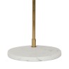 LAMPE COURBA DORE+BLANC 25X19XH51CM