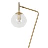 LAMPE COURBA DORE+VERT FONCE 25X19XH53CM