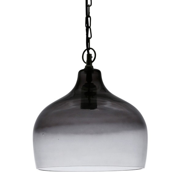 SUSPENSION DALINE D26.5XH29CM VERRE+FER