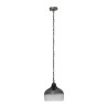 SUSPENSION DALINE D26.5XH29CM VERRE+FER