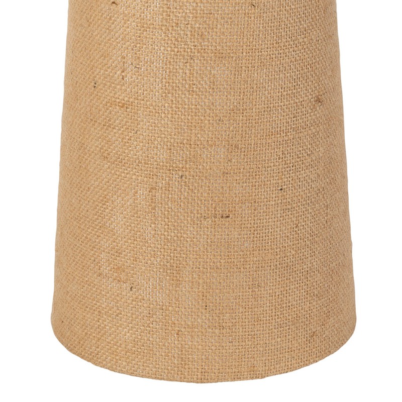 LAMPE HALEG NATUREL D37XH50CM JUTE+FER