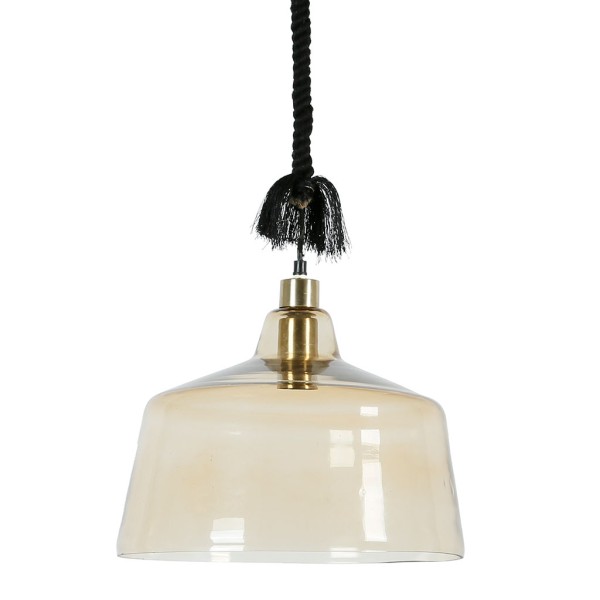 SUSPENSION COURBA AMBRE D31 X H22CM