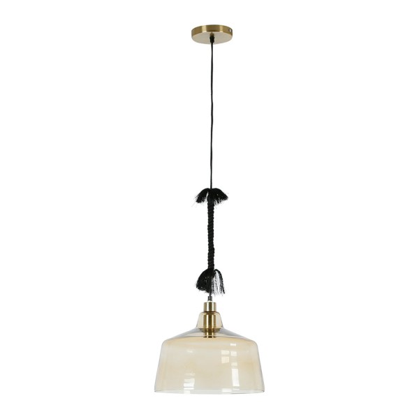 SUSPENSION COURBA AMBRE D31 X H22CM