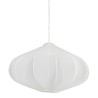 SUSPENSION ORGANIC BLANC D52XH34CM POLYESTER+FER