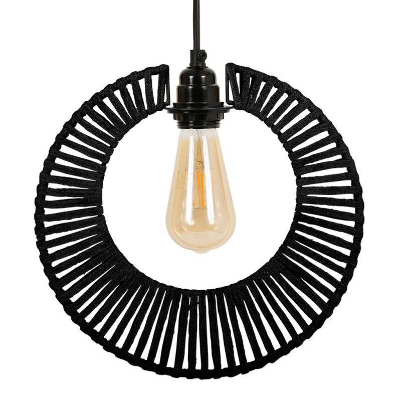 SUSPENSION 3 LAMPES SAORI NOIR D30XH131CM