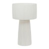 LAMPE SIENNE BLANC D18-30XH53CM RAPHIA+FER