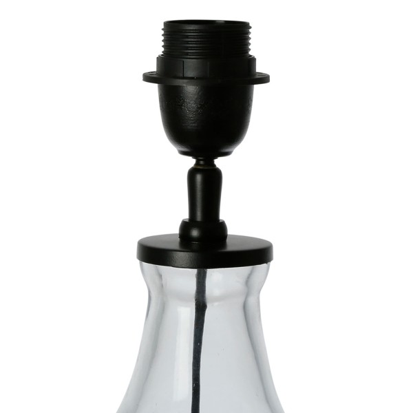 PIED DE LAMPE DALINE D25XH57CM VERRE+FER