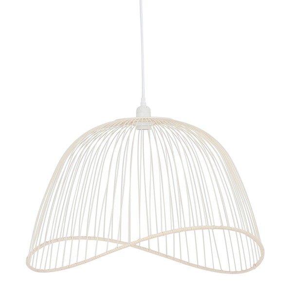 SUSPENSION FILEN NAT+BLANC 60X56X38CM FER+ROTIN