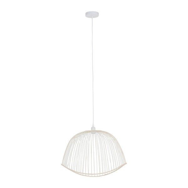 SUSPENSION FILEN NAT+BLANC 60X56X38CM FER+ROTIN