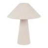 LAMPE CALYPSA BLANC CASSE D38XH46CM COTON+POLYESTER