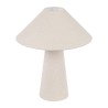 LAMPE CALYPSA BLANC CASSE D38XH46CM COTON+POLYESTER