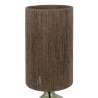 LAMPE HELIAC VERT D17XH46CM VERRE+JUTE