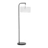 LAMPADAIRE KORDA NOIR+BLANC 43X35XH141.5CM