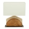 LAMPE BOELA BRUN 40X20XH45CM ACACIA+COTON