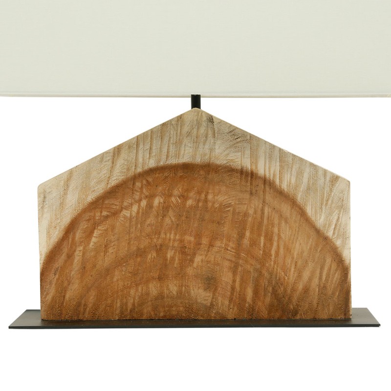 LAMPE BOELA BRUN 40X20XH45CM ACACIA+COTON