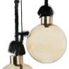 SUSPENSION 3 LAMPES COURBA D32 X H100CM