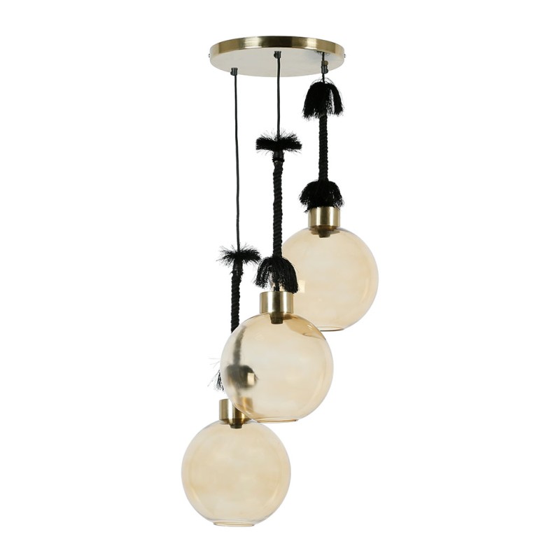 SUSPENSION 3 LAMPES COURBA D32 X H100CM