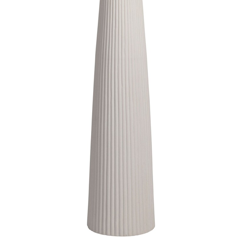 LAMPADAIRE LIGNES ECRU D52XH103CM CERAMIQUE+LIN