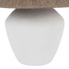 LAMPE QUINTAO BLANC+NATUREL D38XH38 FER+PAPIER