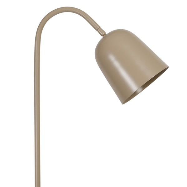 LAMPADAIRE COURBA BEIGE+TAUPE 43X18XH149CM-E27