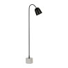 LAMPADAIRE COURBA NOIR+BLANC 43X18XH149CM