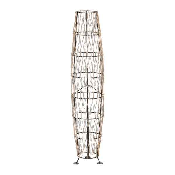 LAMPADAIRE N/ELEC KORDA D26XH120CM FER+JUTE