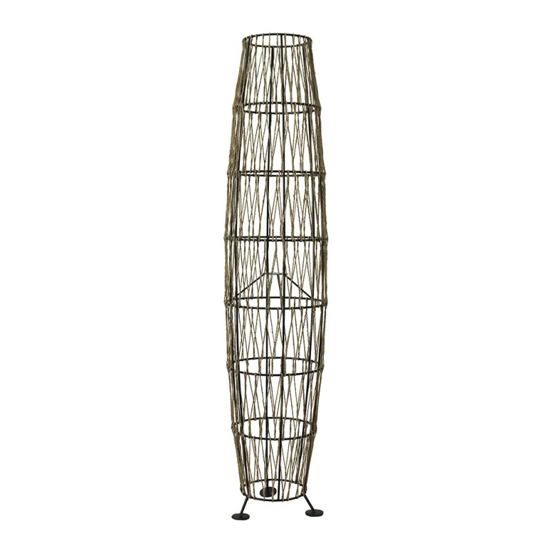 LAMPADAIRE N/ELEC KORDA D26XH120CM FER+JUTE