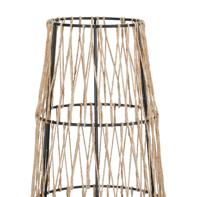 LAMPADAIRE N/ELEC KORDA D26XH120CM FER+JUTE