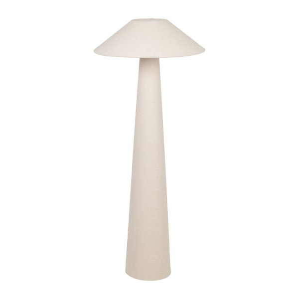 LAMPADAIRE CALYPSA BLANC CASSE D22-50XH120 FER+COTON