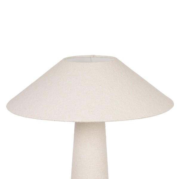 LAMPADAIRE CALYPSA BLANC CASSE D22-50XH120 FER+COTON