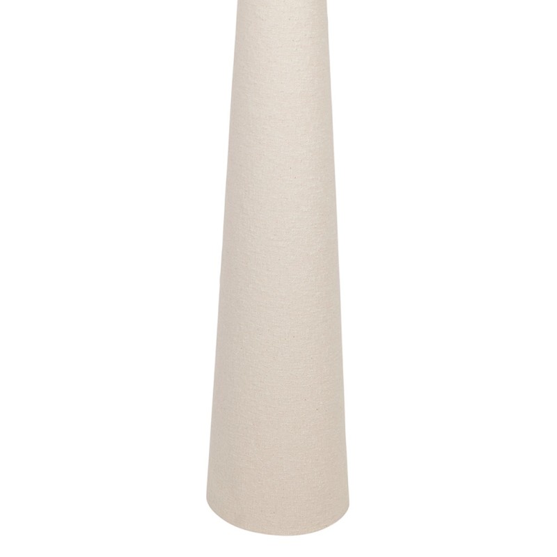 LAMPADAIRE CALYPSA BLANC CASSE D22-50XH120 FER+COTON