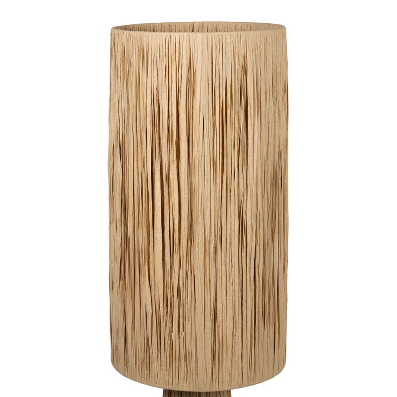 LAMPADAIRE CALYPSA NATUREL D30XH130CM RAPHIA+FER