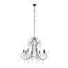 LUSTRE 8 FEUX BRISSAC GRIS D82 X H73