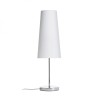 Lampe de table NYC/CONNY 15/30 table Monaco bleu pétrole/PVC argenté/nickel 230V LED E27 11W