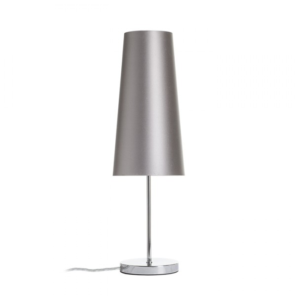 Lampe de table NYC/CONNY 15/30 table Monaco bleu pétrole/PVC argenté/nickel 230V LED E27 11W