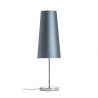 Lampe de table NYC/CONNY 15/30 table Monaco bleu pétrole/PVC argenté/nickel 230V LED E27 11W