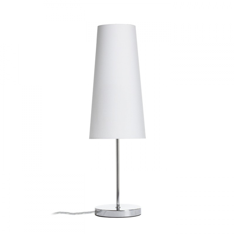 Lampe de table NYC/CONNY 15/30 table Monaco pigeon gris/PVC argenté/nickel 230V LED E27 11W