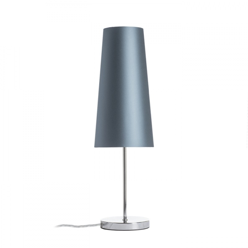 Lampe de table NYC/CONNY 15/30 table Monaco pigeon gris/PVC argenté/nickel 230V LED E27 11W