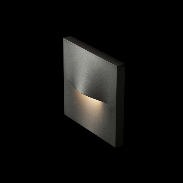 Applique murale LED BOBO SQ gris anthracite 230V LED 3W IP65 3000K