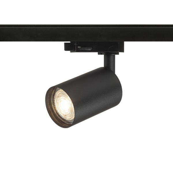 Réflecteur DUDE pour rail triphasé noir 230V LED GU10 9W