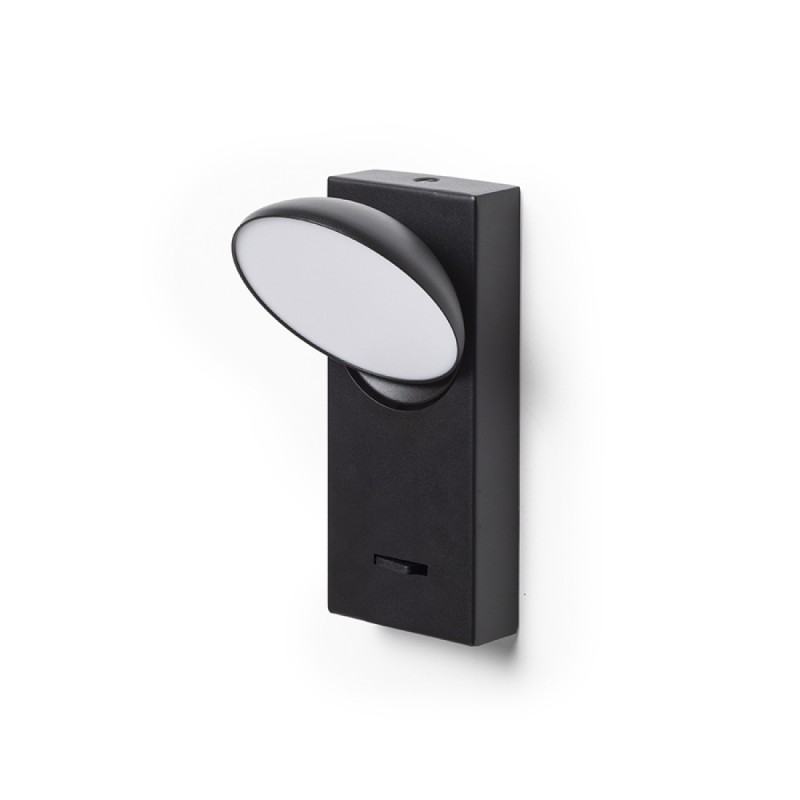 Applique LED ELISEO murale noir 230V LED 5W 3000K