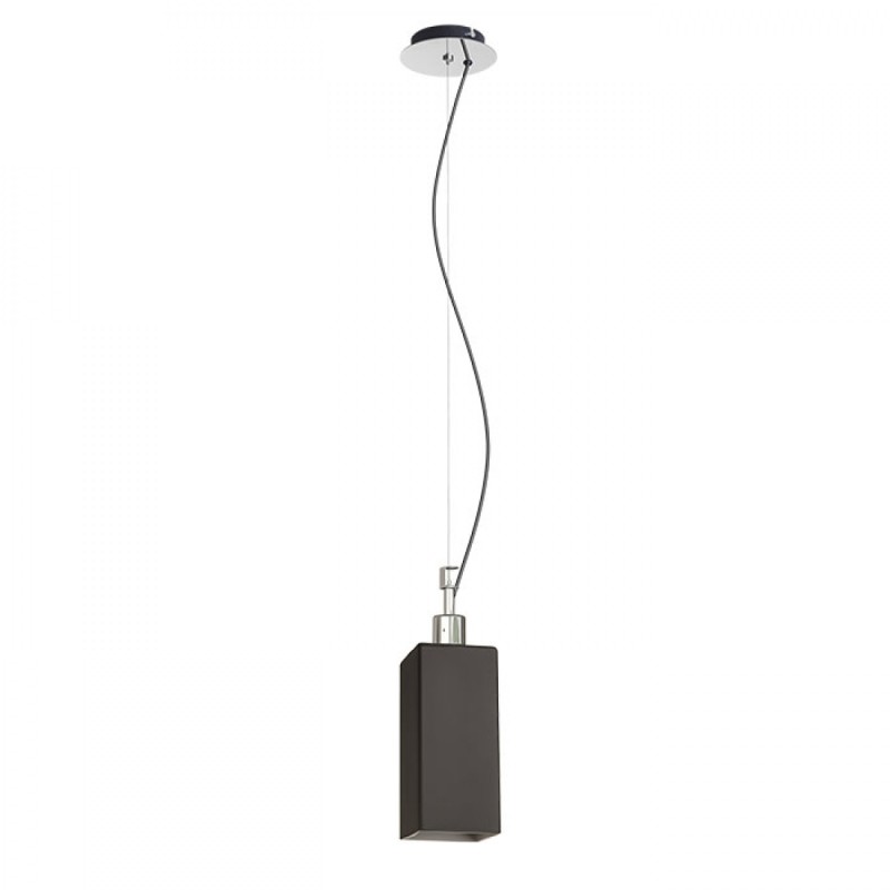 Suspension LIZ NEW noir chrome 230V LED E27 15W