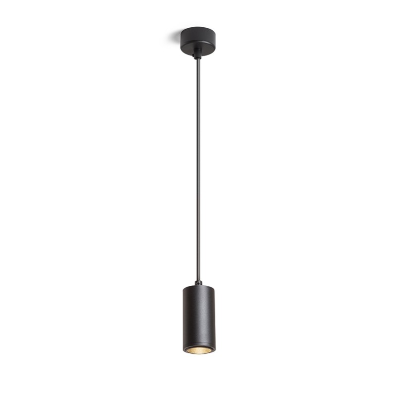 Spot suspendu OPTIMUS noir 230V LED GU10 9W 10 50°