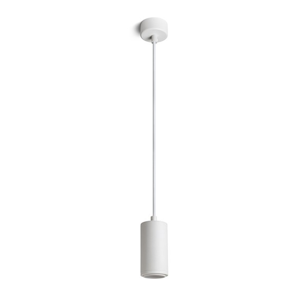 Spot suspendu OPTIMUS blanc 230V LED GU10 9W 10 50°